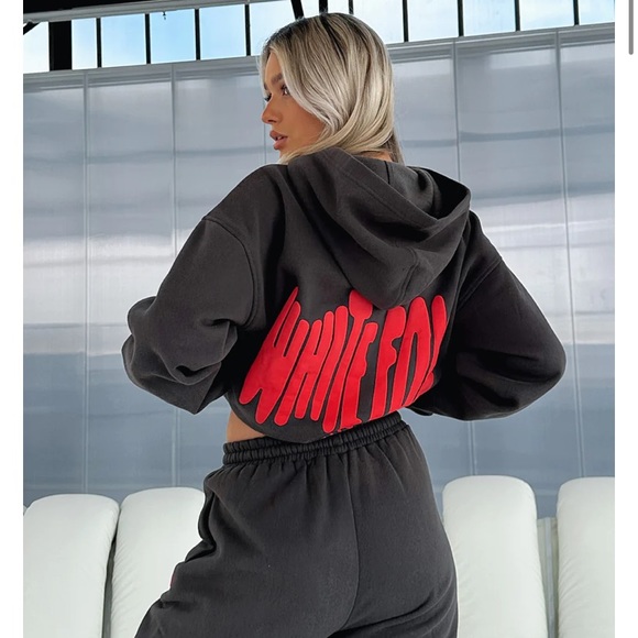 White Fox Boutique Sweaters - White Fox- Grey Oversized Hoodie